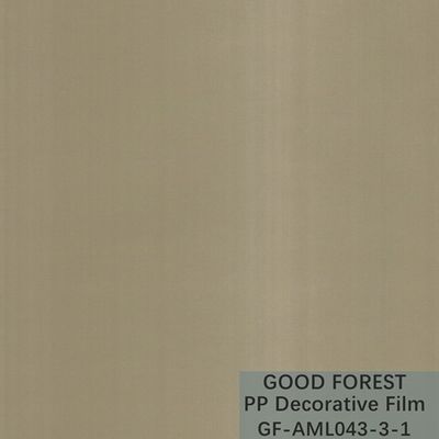 فيلم ديكور PP سلسلة معدنية 1250mm / 1260mm عرض رسم سلك الحبوب