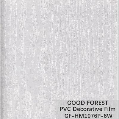 ورق الحائط الأبيض PVC فيلم ديكور 1260 مم - 1330 مم عرض الحبوب الخشبية