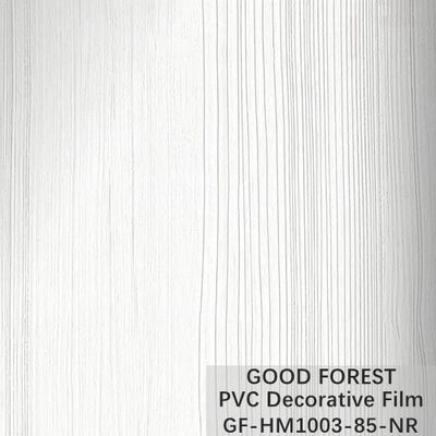 ورق الحائط الأبيض PVC فيلم ديكور 1260 مم - 1330 مم عرض الحبوب الخشبية
