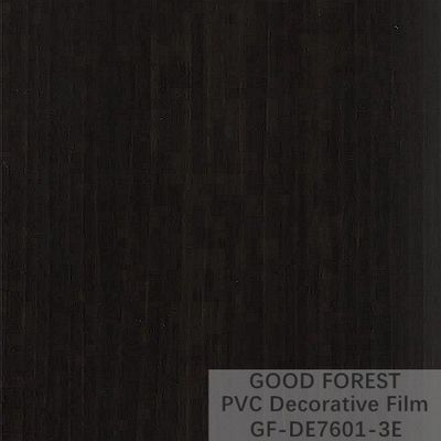 فيلم PVC الأسود المزخرف 1260 مم - 1330 مم عرض الحبوب الخشبية