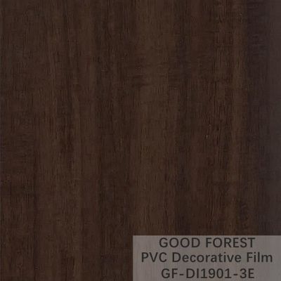 فيلم PVC الأسود المزخرف 1260 مم - 1330 مم عرض الحبوب الخشبية