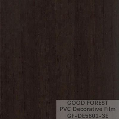 فيلم PVC الأسود المزخرف 1260 مم - 1330 مم عرض الحبوب الخشبية