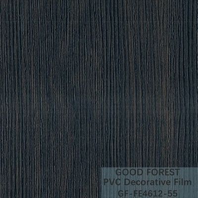 فيلم PVC الأسود المزخرف 1260 مم - 1330 مم عرض الحبوب الخشبية