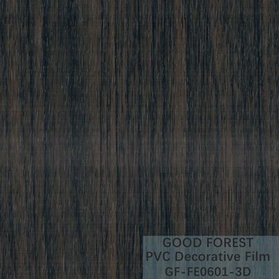 فيلم PVC الأسود المزخرف 1260 مم - 1330 مم عرض الحبوب الخشبية