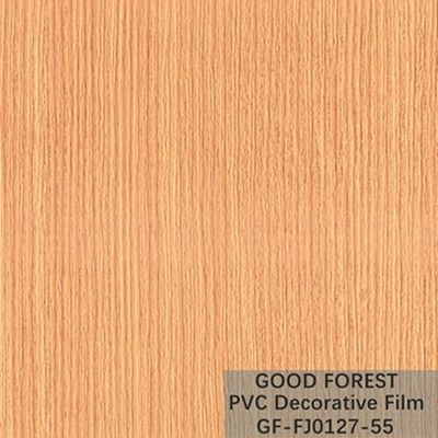 OEM الحبوب الخشب PVC فيلم نفطة الزخرفية ضوء نوع اللون الأصفر