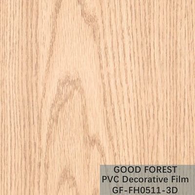 OEM الحبوب الخشب PVC فيلم نفطة الزخرفية ضوء نوع اللون الأصفر