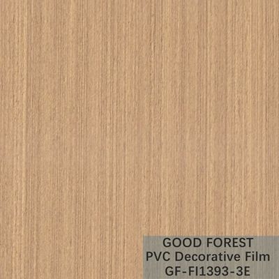 OEM الحبوب الخشب PVC فيلم نفطة الزخرفية ضوء نوع اللون الأصفر