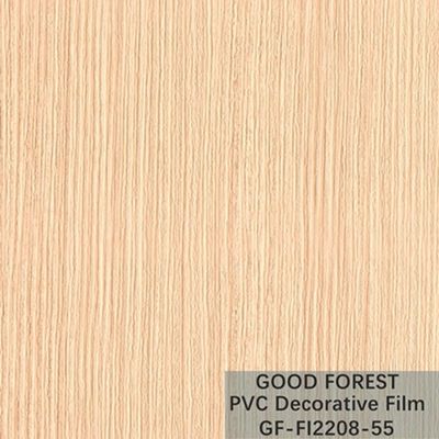 OEM الحبوب الخشب PVC فيلم نفطة الزخرفية ضوء نوع اللون الأصفر