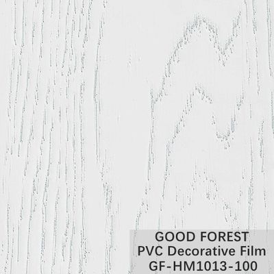 ديكور بولي كلوريد الفينيل فيلم نفطة الحبوب الخشبية لون نقي 100 نوع