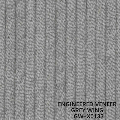زخرفة ISO 3100 مم قشرة خشب هندسية بنمط جناح غير عادي حبيبات غريبة لون رمادي GW-X0123/X0133