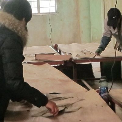 قشرة صغيرة ذات نسيج قشرة خشبية هندسية طولها 2800 ملم للفندق
