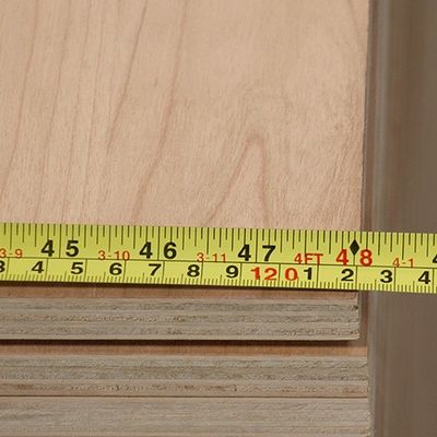 2745mm فندق Bubinga Plywood Pommele Grain Base MDF / Chipboard / Particle Board
