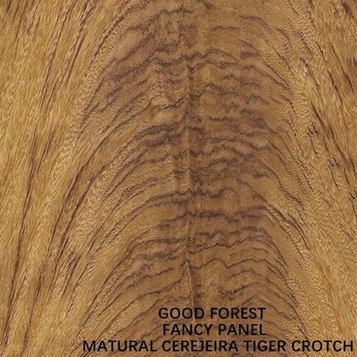 خصيصًا Cerejeira Tiger Crotch Wood قشرة 2440x1220 2745mm للفنادق