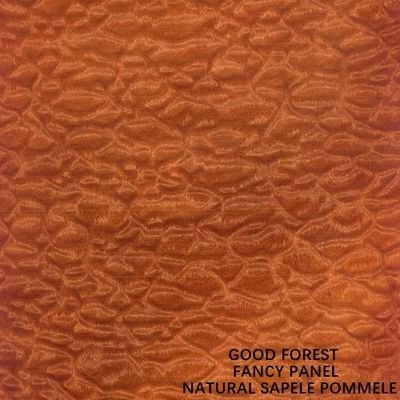 الصف E1 / E0 / P1 / P2 الطبيعي Sapele Pommele القشرة 2745mm تطول للفندق