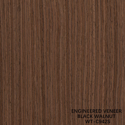 المهندسة الخشب الجوز الفنير ربع قطع الحبوب العمودية 942s / 943s للباب الداخلي