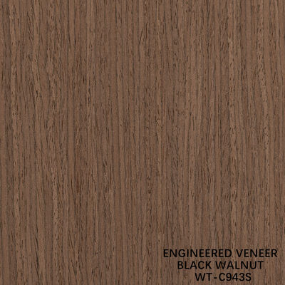 الخشب المهندسية من خشب الجوز القشرة ربع قطع حبة عمودية WT-C942S / 943S / 983S / 992S للأبواب الداخلية