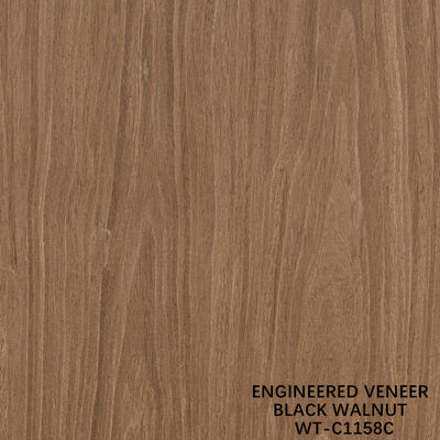 الخشب المعاد تكوينها الفنير الجوز قطع مسطح التاج الحبوب 0.15-0.6mm البني للباب WT-C928C/1158C/1170C/1176C