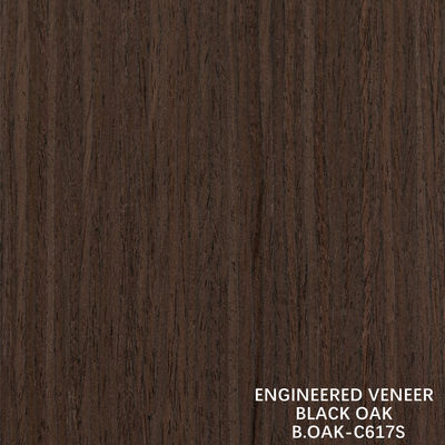 طلاء الخشب الهندسي الفاخر البلوط الأسود قطعة الحبوب المستقيمة قطعة القطع 1220mm B.OAK-C456S / 617S / 1180S / 1222S