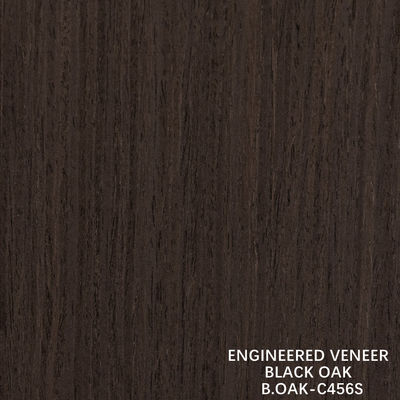 طلاء الخشب الهندسي الفاخر البلوط الأسود قطعة الحبوب المستقيمة قطعة القطع 1220mm B.OAK-C456S / 617S / 1180S / 1222S
