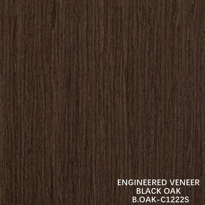 طلاء الخشب الهندسي الفاخر البلوط الأسود قطعة الحبوب المستقيمة قطعة القطع 1220mm B.OAK-C456S / 617S / 1180S / 1222S