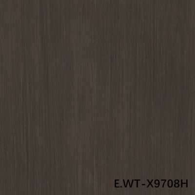 طلاء الخشب الهندسي الرفيع المستوى الجوز الأوروبي E.WT-X9708H حبوب مستقيمة بنية 2500mm للخزانة وجه الصين المصنع
