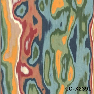 الجودة العالية المخصصة من قبل الإنسان الخشب الفنير متعددة الألوان مخصصة 0.45-0.5mm ليس PVC