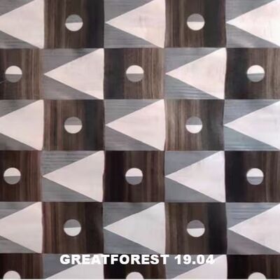 الشاشة الفنية الخشبية 2500 * 640mm العمل اليدوي الشكل الثابت المعدل الفن التوصيل للحائط