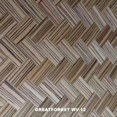 0.35mm Woven Wood Veneer New High-Grade Decorative Materials For Background Wall Paper