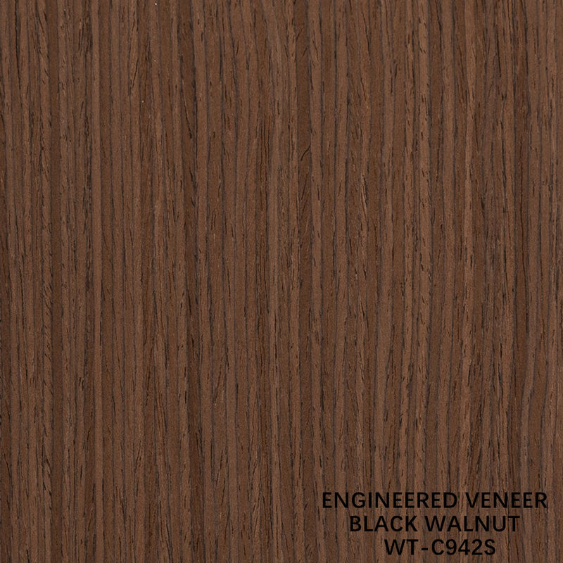المهندسة الخشب الجوز الفنير ربع قطع الحبوب العمودية 942s / 943s للباب الداخلي