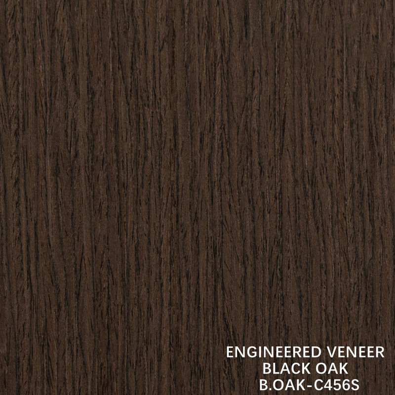 طلاء الخشب الهندسي الفاخر البلوط الأسود قطعة الحبوب المستقيمة قطعة القطع 1220mm B.OAK-C456S / 617S / 1180S / 1222S