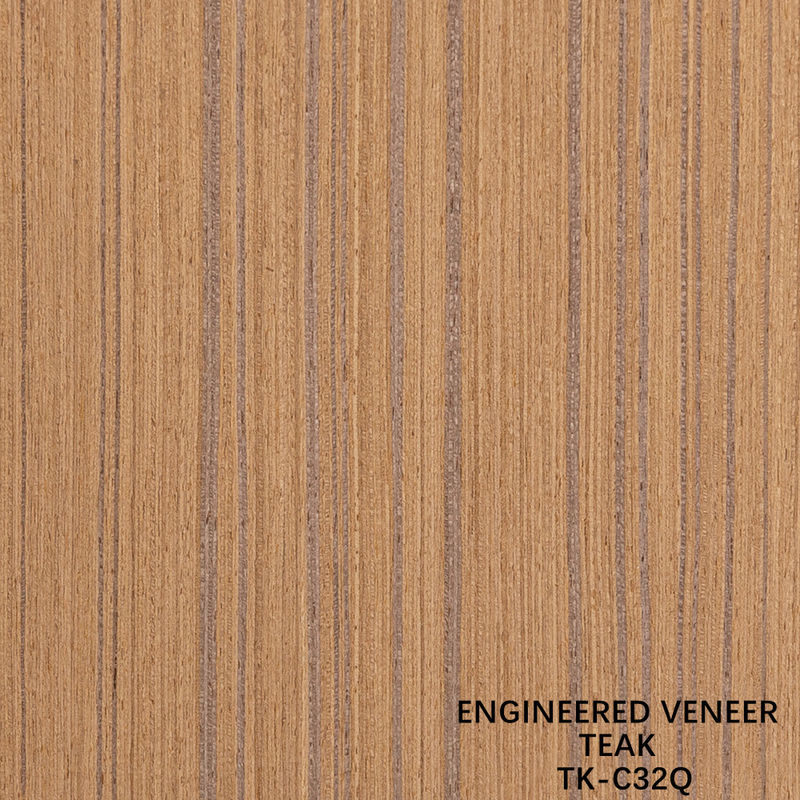 ربع قطع من التيك الهندسي 2500 * 640mm الحجم الطبيعي الحبوب المستقيمة للزخرفة الفندق