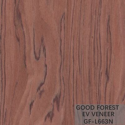 قشرة الخشب المهندسة Bubinga ولي العهد قطع القشرة الخشبية شرائح تقنيات القطع