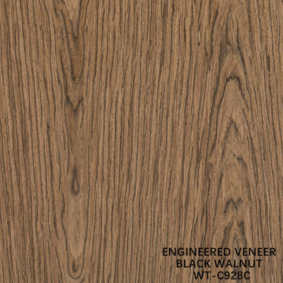 الخشب المعاد تكوينها الفنير الجوز قطع مسطح التاج الحبوب 0.15-0.6mm البني للباب WT-C928C/1158C/1170C/1176C