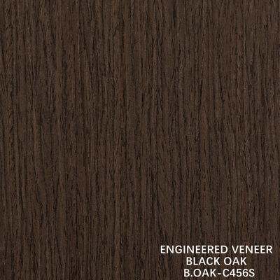 طلاء الخشب الهندسي الفاخر البلوط الأسود قطعة الحبوب المستقيمة قطعة القطع 1220mm B.OAK-C456S / 617S / 1180S / 1222S