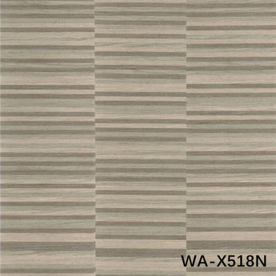 نسيج غير منتظم سمك 0.3 ملم الهندسة الفنير البني لون للفندق WA-X518N