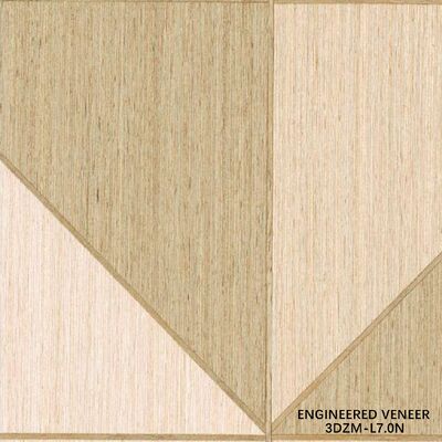 0.5 ملم 3D الهندسة الفينير - FSC معتمدة ملمس الخشب المخصص لفينير لبابات الداخلية 3DZM-L7.0N